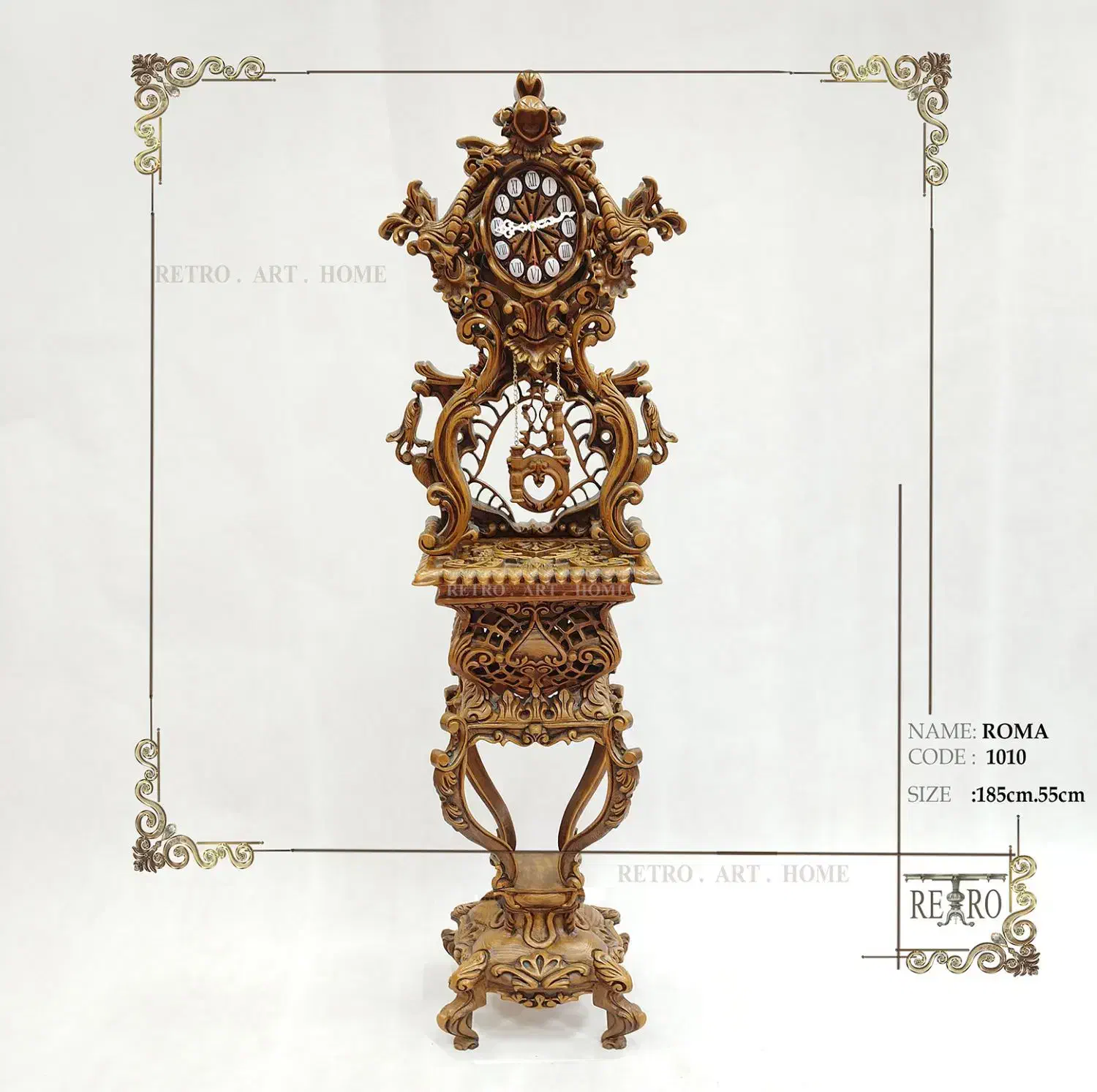 ساعت ایستاده سلطنتی|ساعت دیواری و تزئینی|تبریز, |دیوار