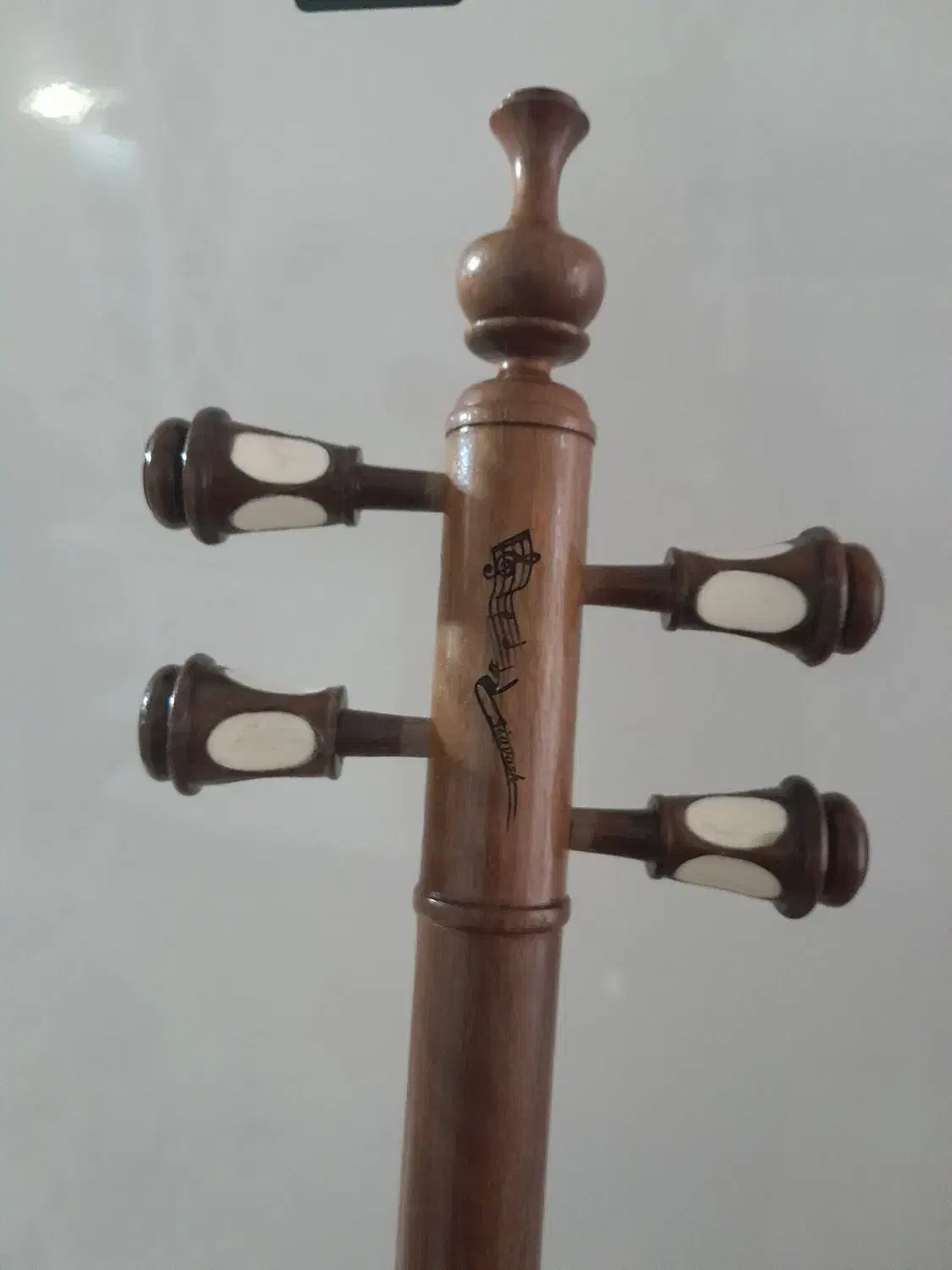 کمانچه کاملا حرفه ای استخوانکاری|سازهای سنتی|شوش, |دیوار