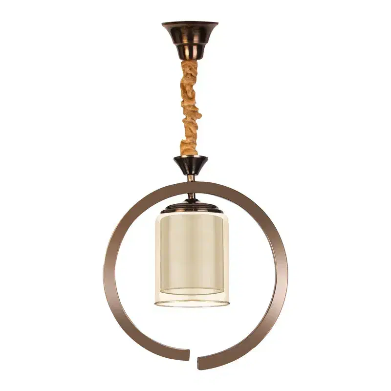 لوستر مدرن فنری تک شعله فلزی|لوستر و چراغ آویز|خرمدره, |دیوار