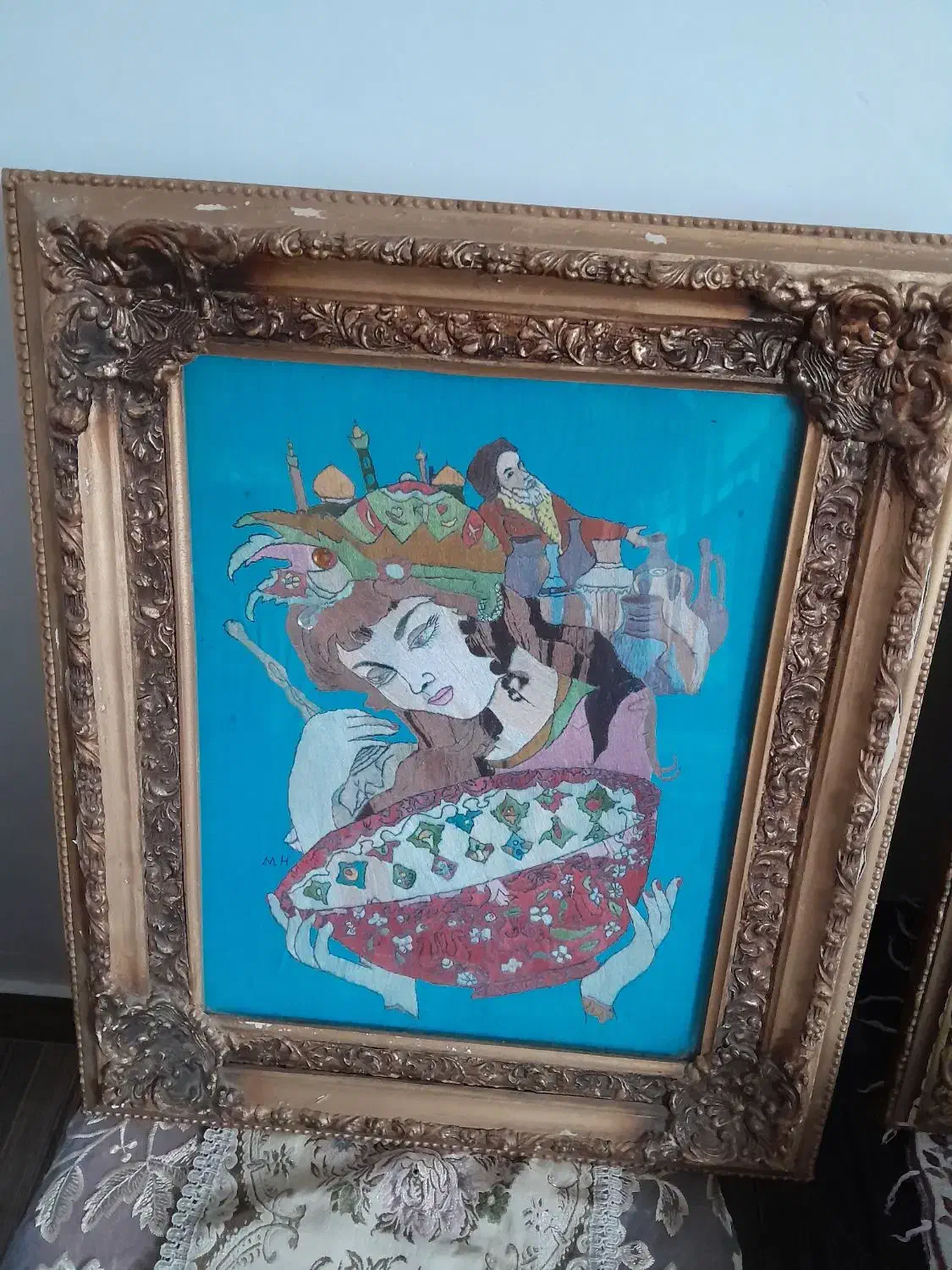 سه تابلوی مینیاتوری|تابلو فرش|کلیبر, |دیوار