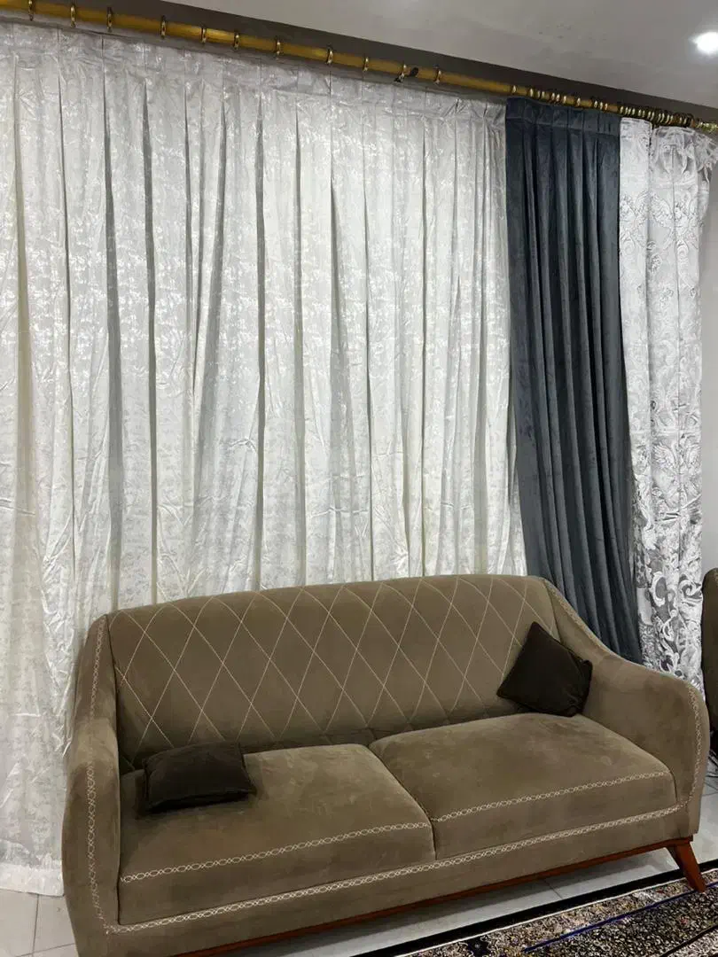 پرده حریر شاین|پرده، رانر، رومیزی|باقرشهر, |دیوار