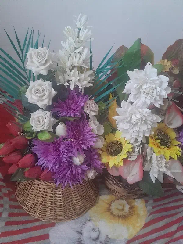 سبد گل|گل مصنوعی|شیراز, کوشک میدان|دیوار