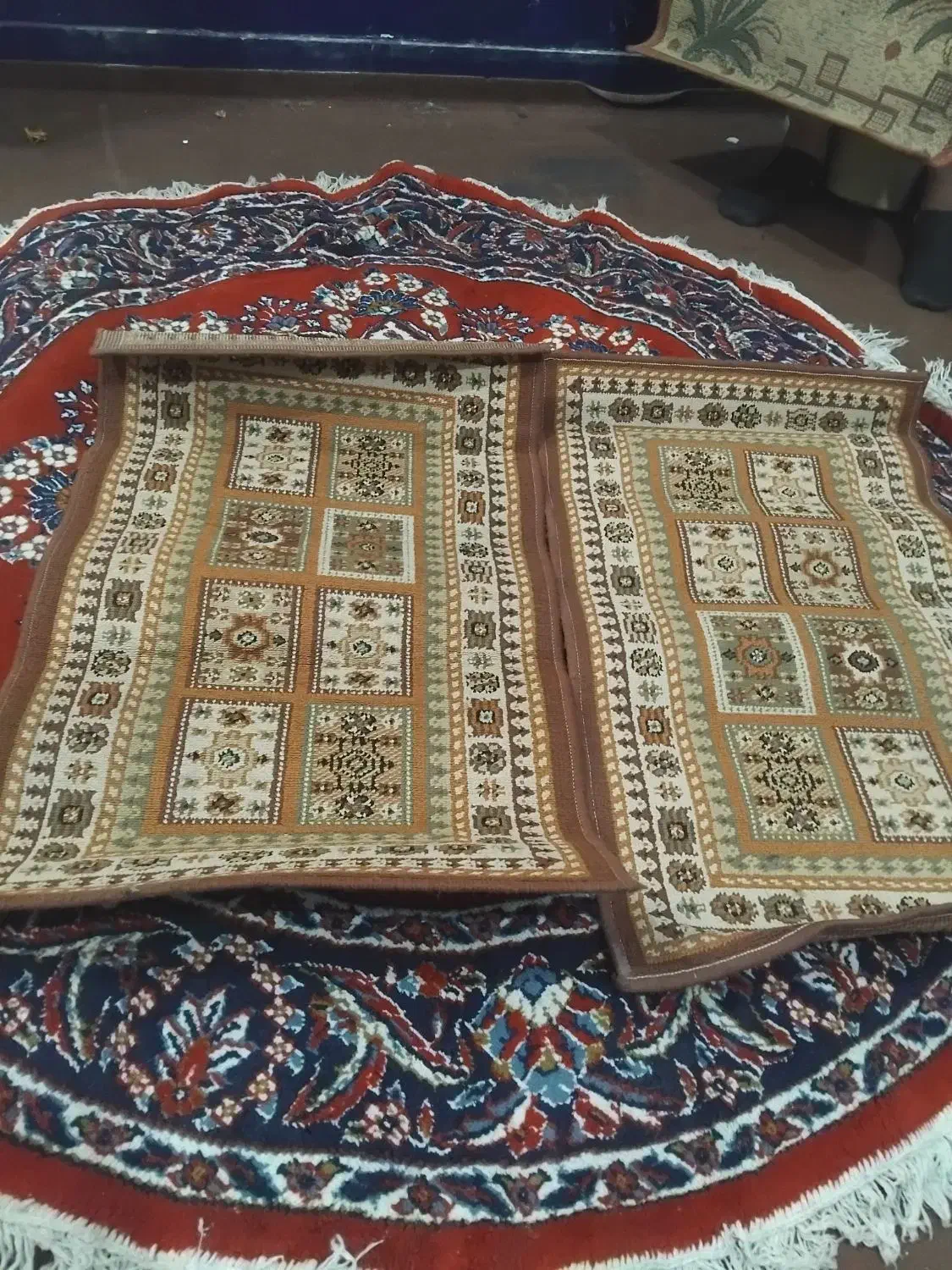 قالیچه یک و نیم در یک.پادری.پتوقدیمی|فرش|کازرون, |دیوار