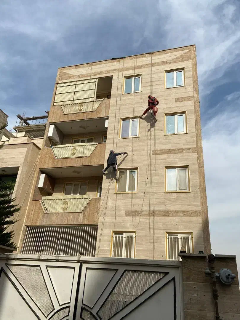 پیچ رولپلاک سنگ نما راپل نصب سنگ کار با طناب|خدمات پیشه و مهارت|اسلامشهر, شهرک محمدیه|دیوار