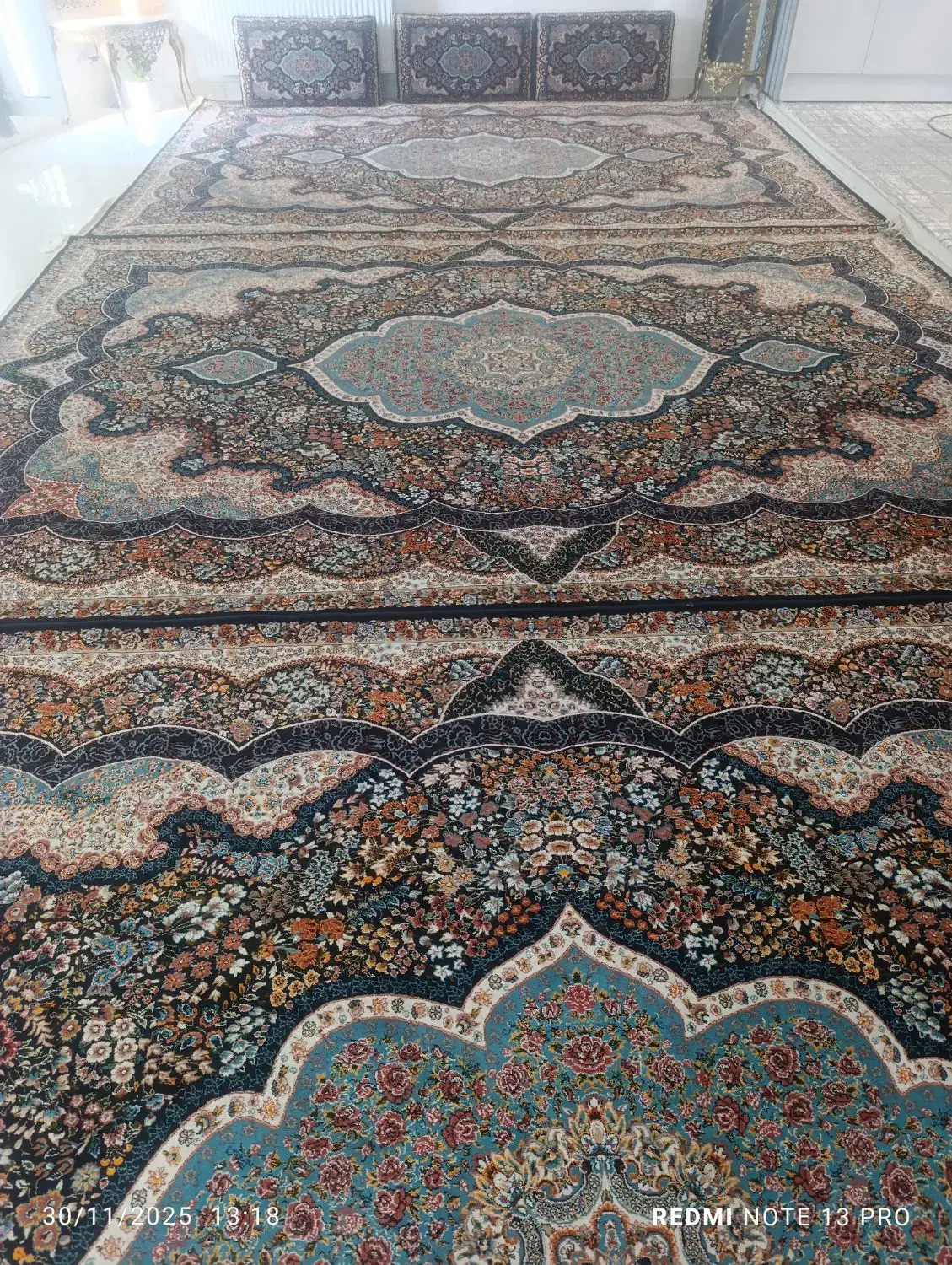 4عدد فرش 9متری و 12پشتی|فرش|سنندج, |دیوار