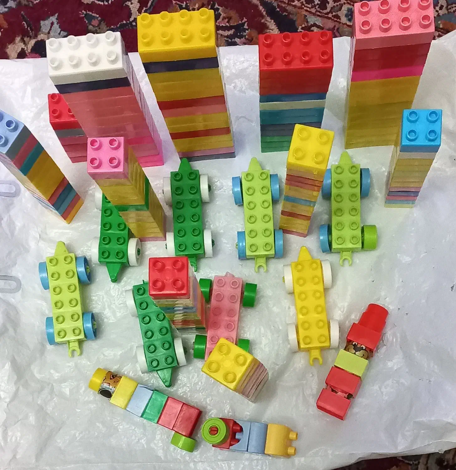 تعدادی لگو(آجر بازی کودک) نو وسالم|اسباببازی بچه|گرگان, |دیوار