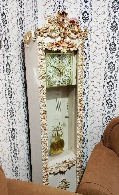 ساعت چوبی ایستاده 500وآینه کنسول 800|بوفه، ویترین، کنسول|ایلام, |دیوار