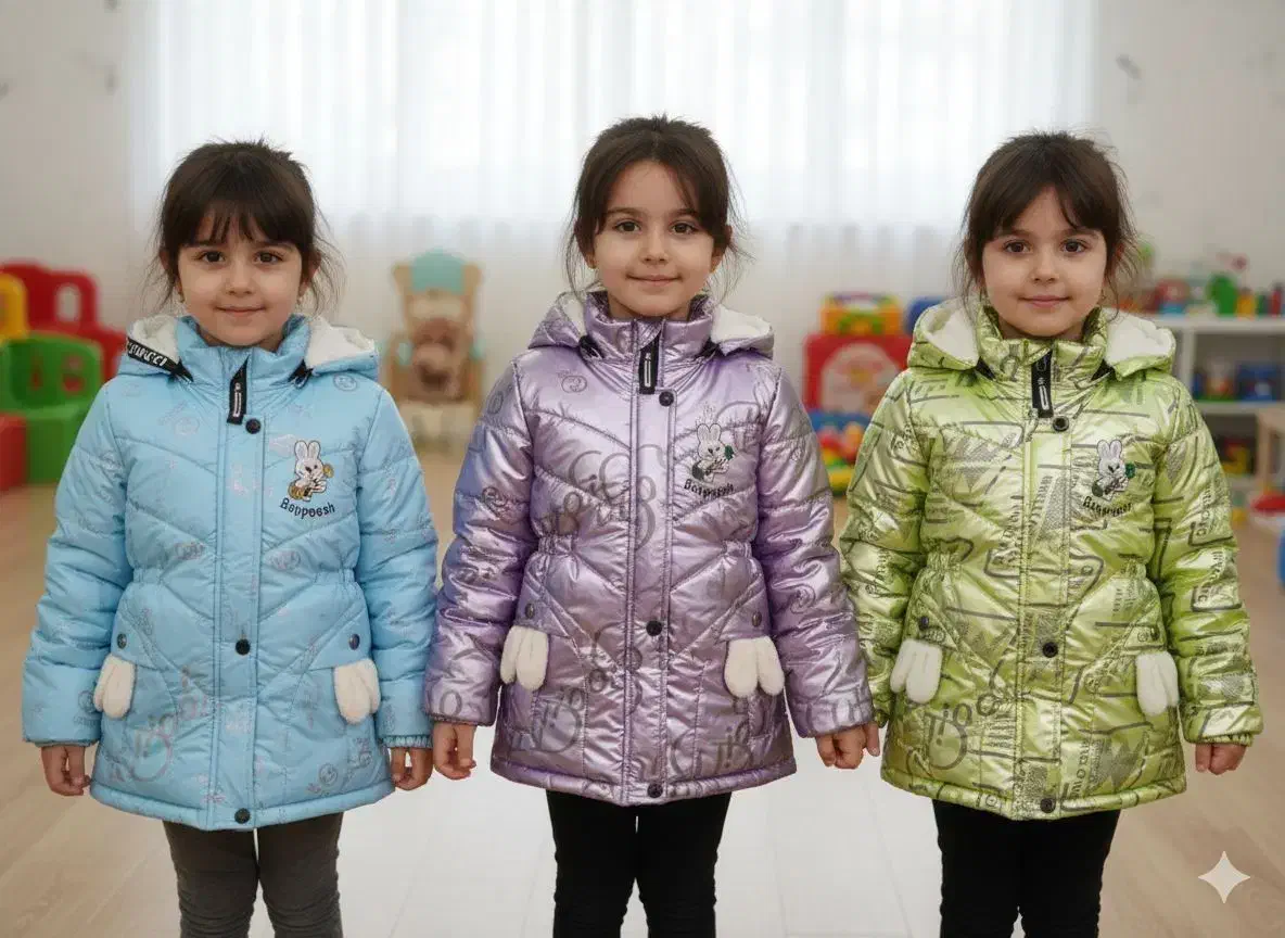 کاپشن سیلیکونی دخترانه ضد آب|کفش و لباس بچه|کرمانشاه, |دیوار