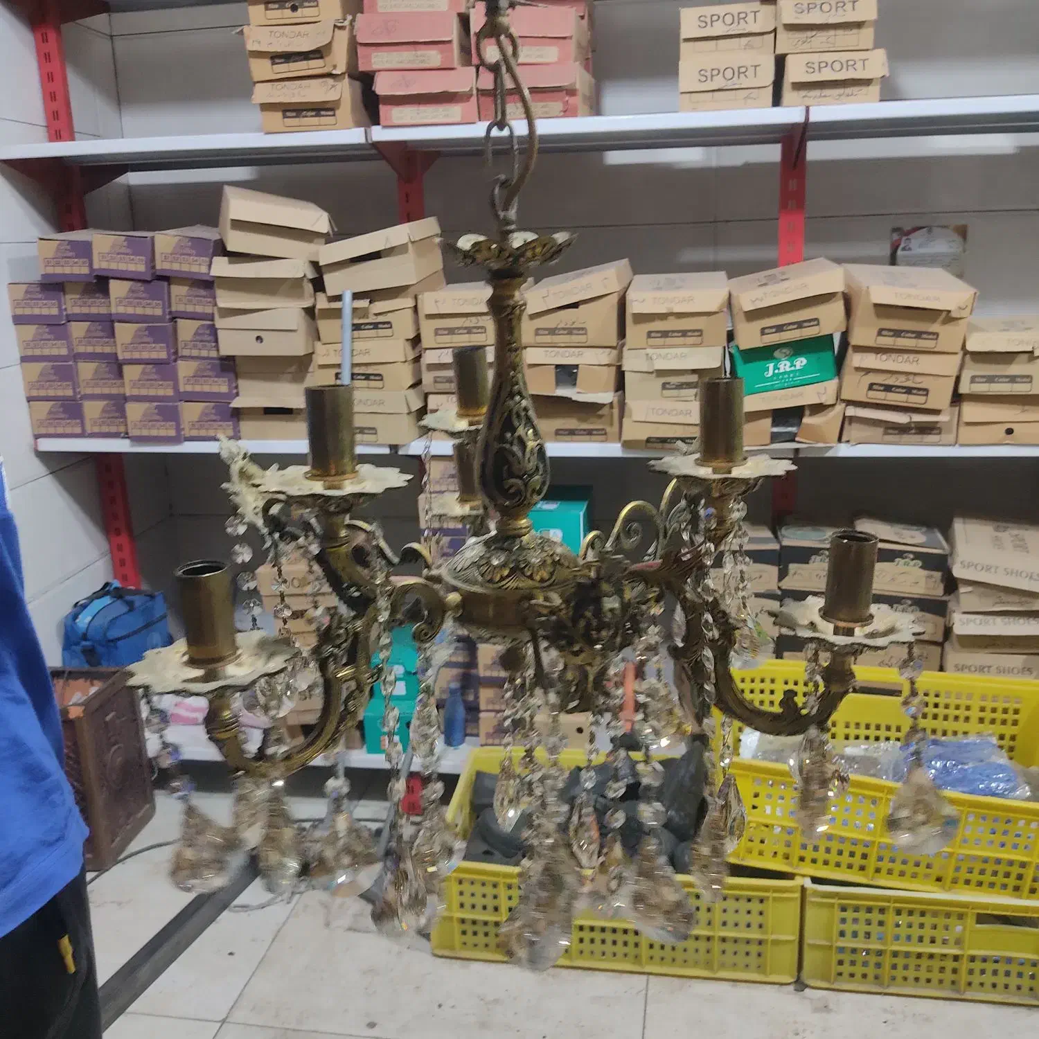 لوستر 6شعله|لوستر و چراغ آویز|همدان, |دیوار