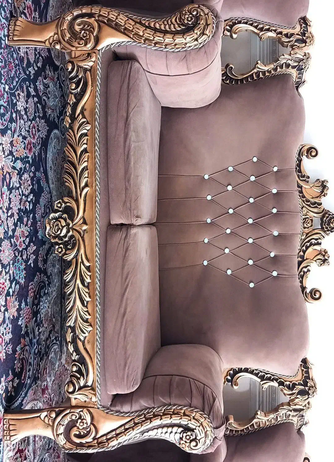 فروش مبل 7نفره همراه با میز عسلی|مبلمان خانگی و میز عسلی|شراء, |دیوار