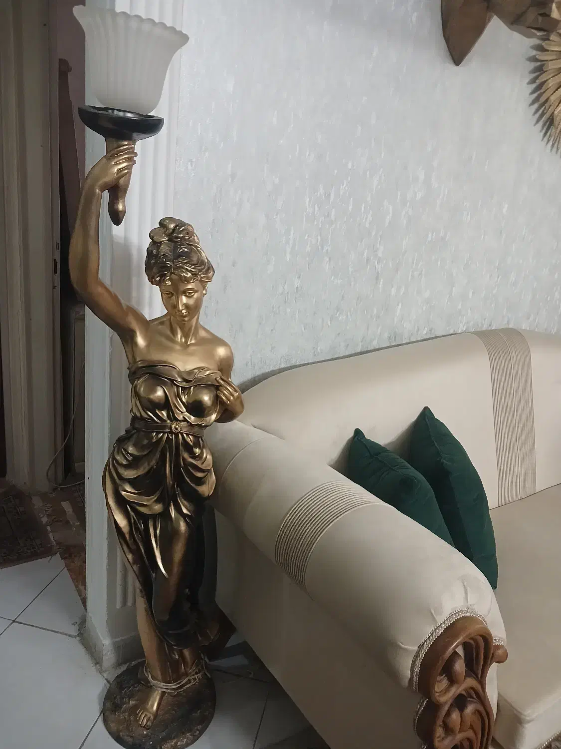 اباژور ریزینگ ورق طلا|چراغ خواب و آباژور|مشهد, نرگس (شهرک غرب)|دیوار