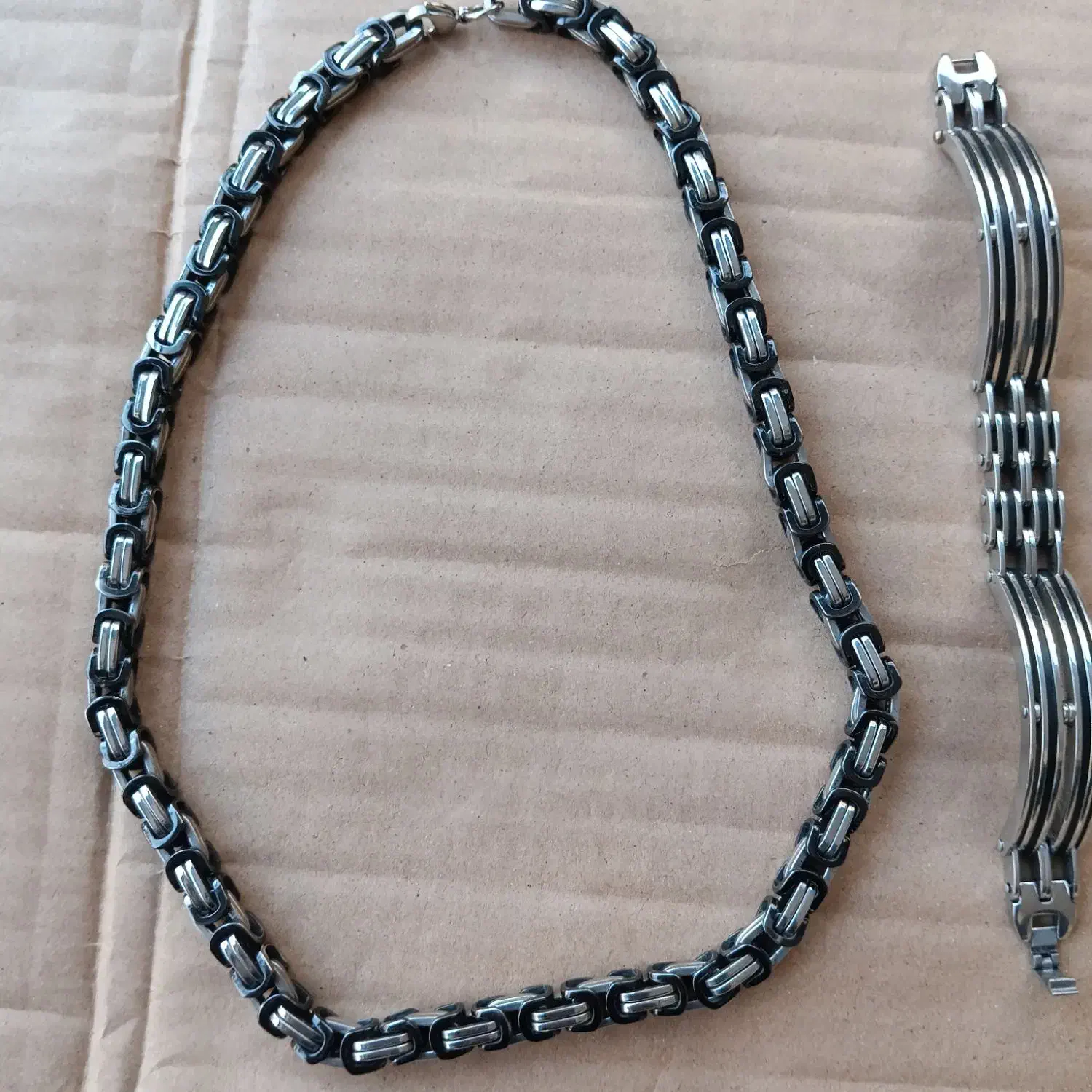 زنجیر و دستبند استیل ست|بدلیجات|علی‌آباد کتول, |دیوار