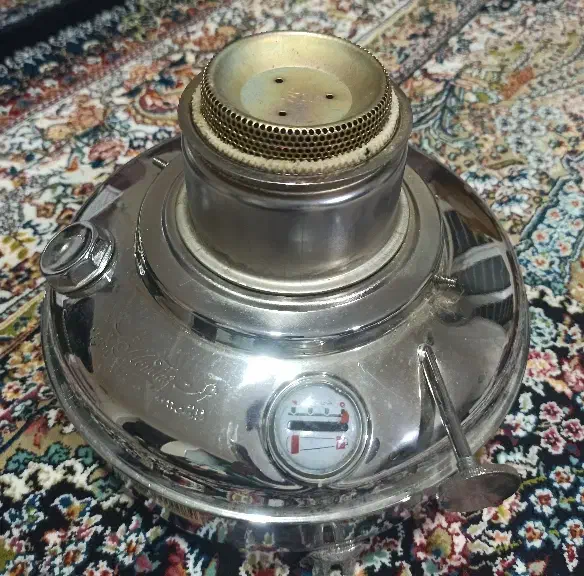 چراغ نفتی قدیمی آکبند کاسه برنجه|کلکسیون اشیاء عتیقه|سنندج, |دیوار