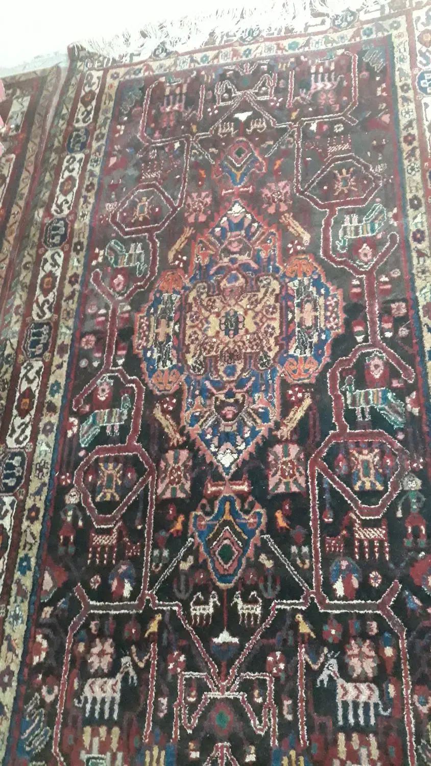 فرش قدیمی باقدمت ۵۰ساله|فرش|الشتر, |دیوار