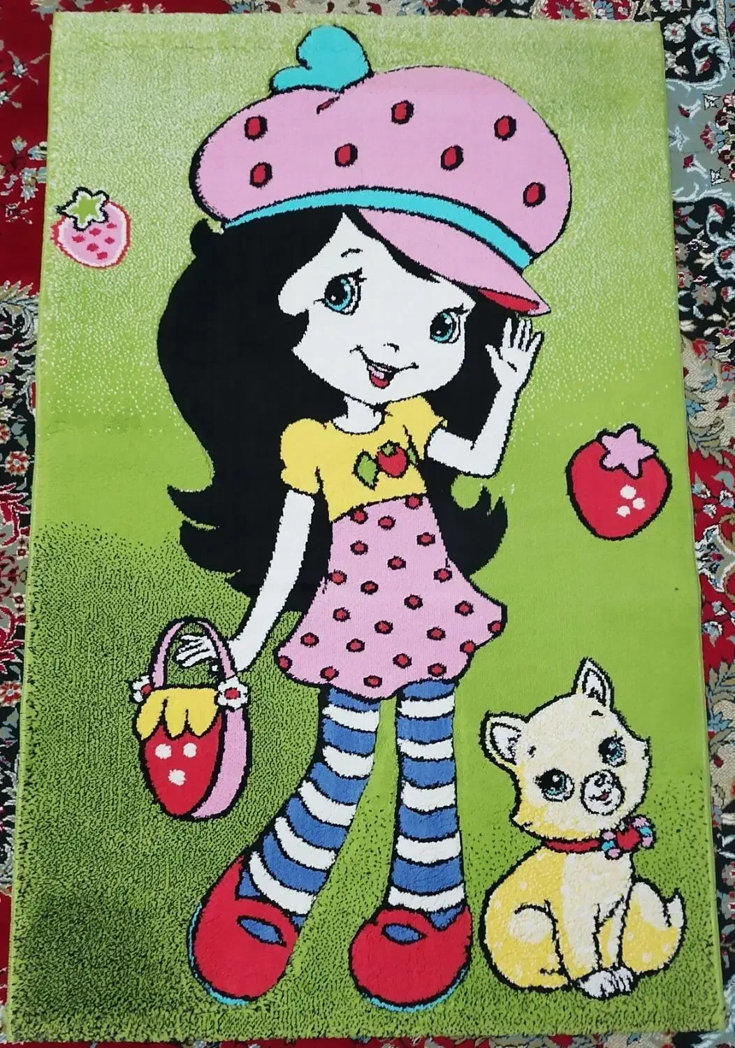 دوتا قالیچه دخترانه ویه پادری|فرش|پاکدشت, پاکدشت (مامازند)|دیوار