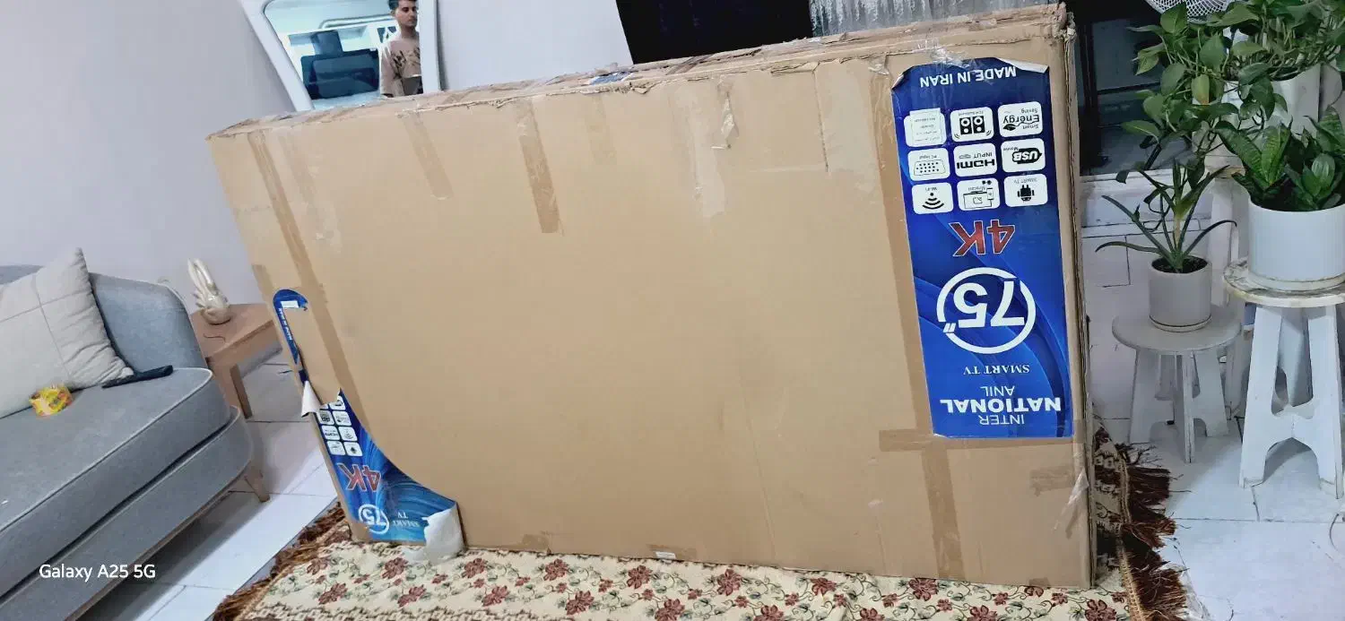 تلوزیون ۷۵اینچ|تلویزیون و پروژکتور|کارون, |دیوار