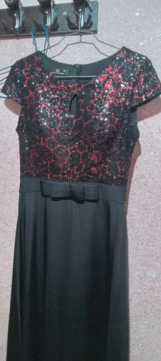 پیراهن مجلسی کاپ دوزی شده سایز۳۸و۴۰|لباس|ساری, |دیوار