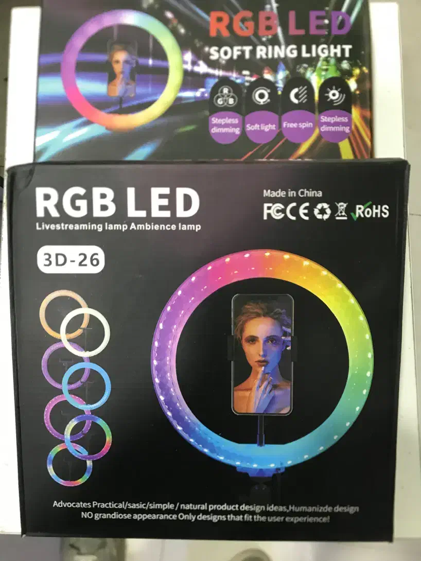 رینگ لایت به همراه پایه|دوربین عکاسی و فیلم‌برداری|قزوین, |دیوار