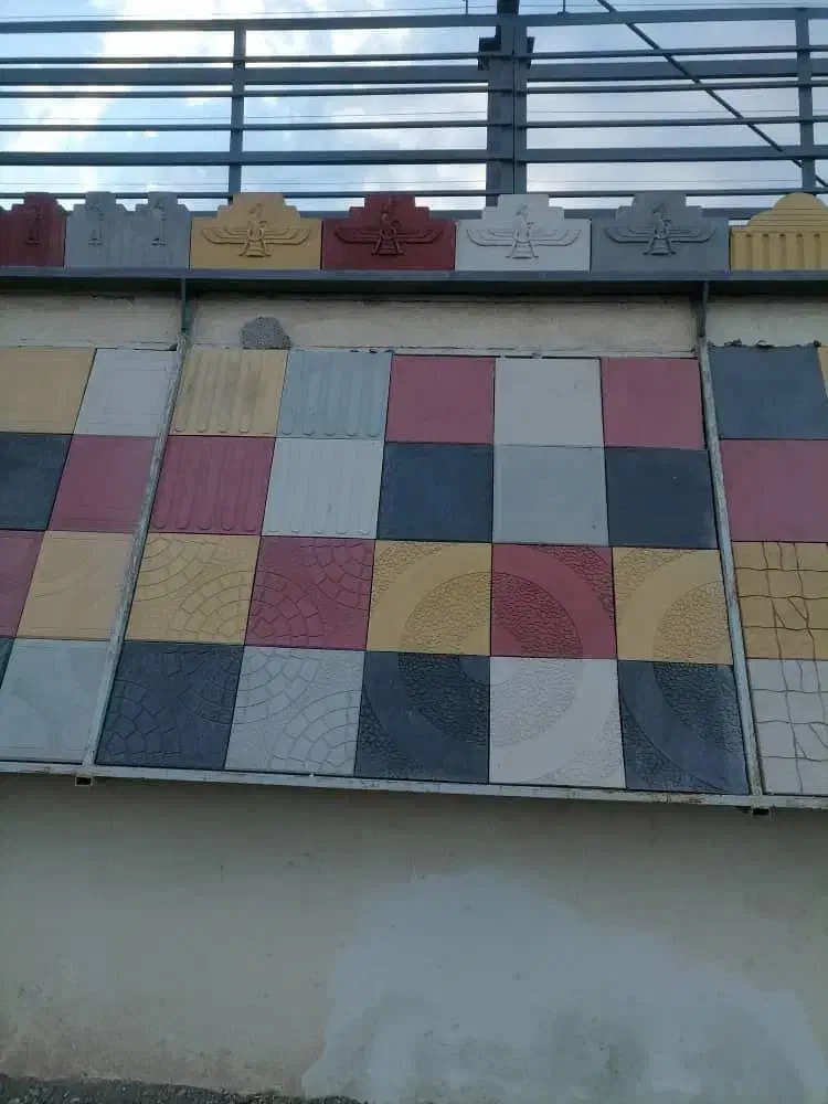 تولید موزاییک پلیمری سه سانت و جدول رنگی|عمدهفروشی|بلوک, |دیوار