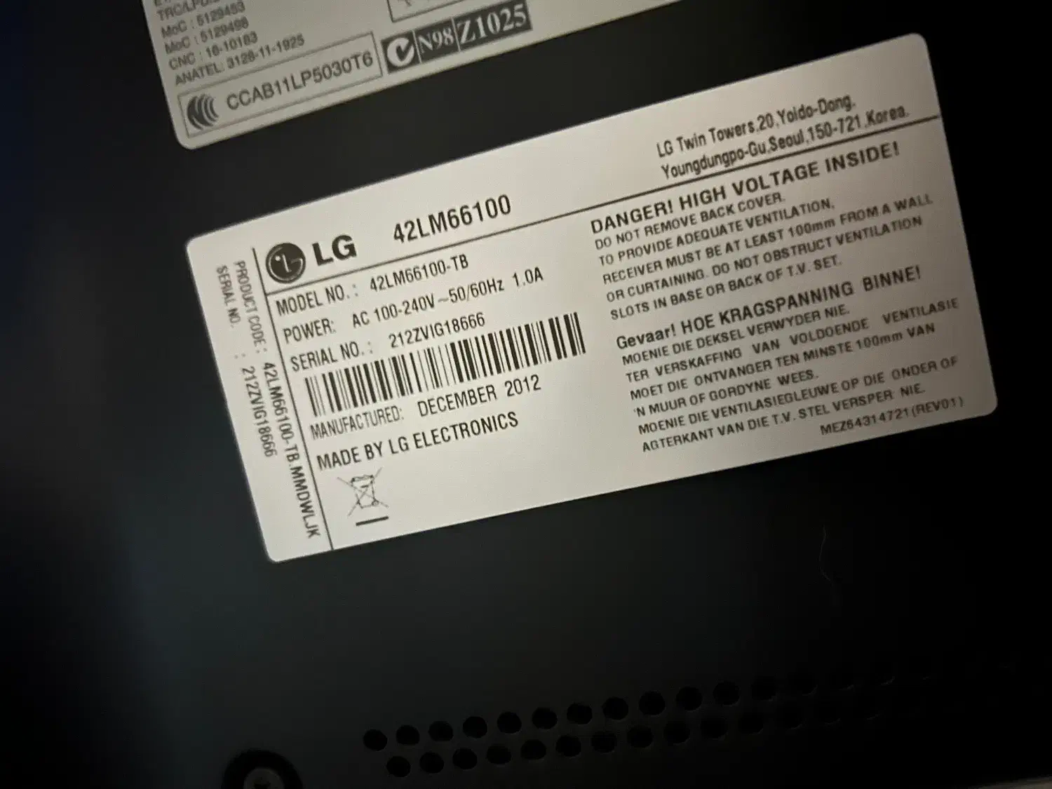 ال ای دی ۴۲ اینچ ال جی 3D|تلویزیون و پروژکتور|گرگان, |دیوار