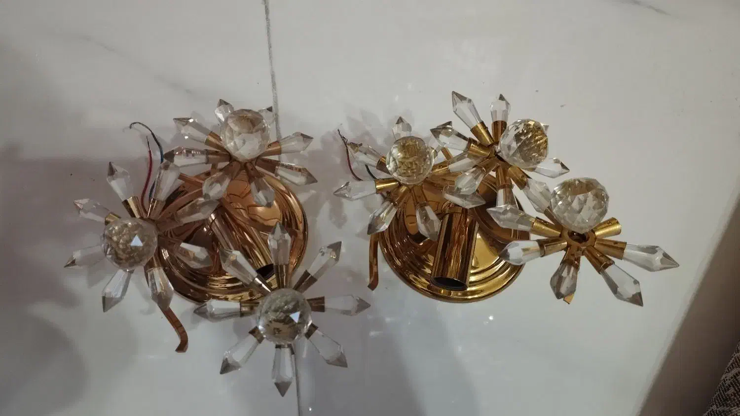 یک جفت روشنایی دیواری|لوستر و چراغ آویز|اردبیل, |دیوار