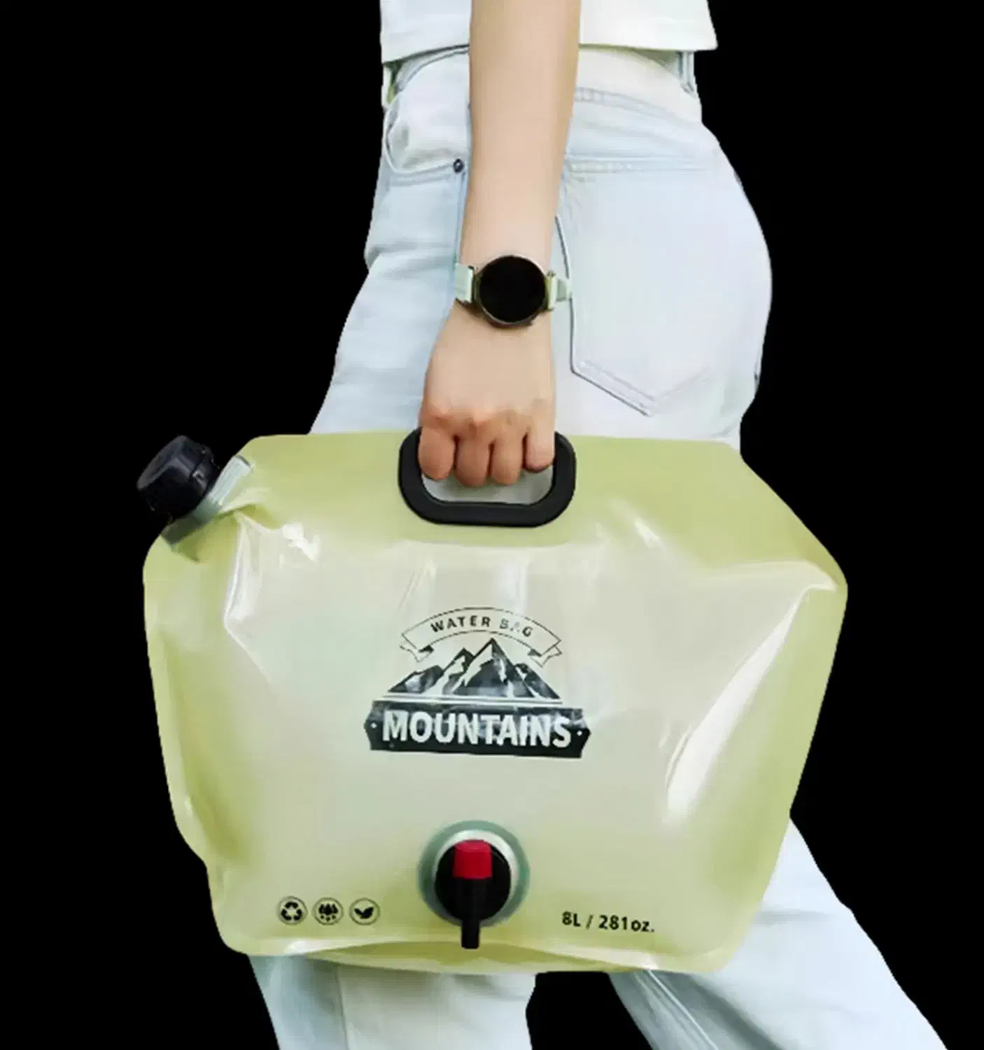 گالن آب ۸ لیتری تاشو پرداخت درب منزل|ظروف نگهدارنده، پلاستیکی، یکبارمصرف|تهران, حر|دیوار