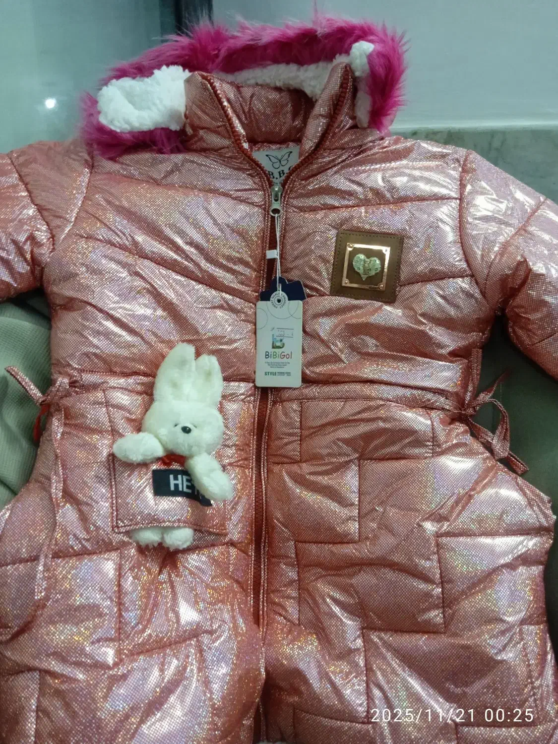 کاپشن دخترانه مناسب 6تا 8سال|کفش و لباس بچه|باقرشهر, |دیوار