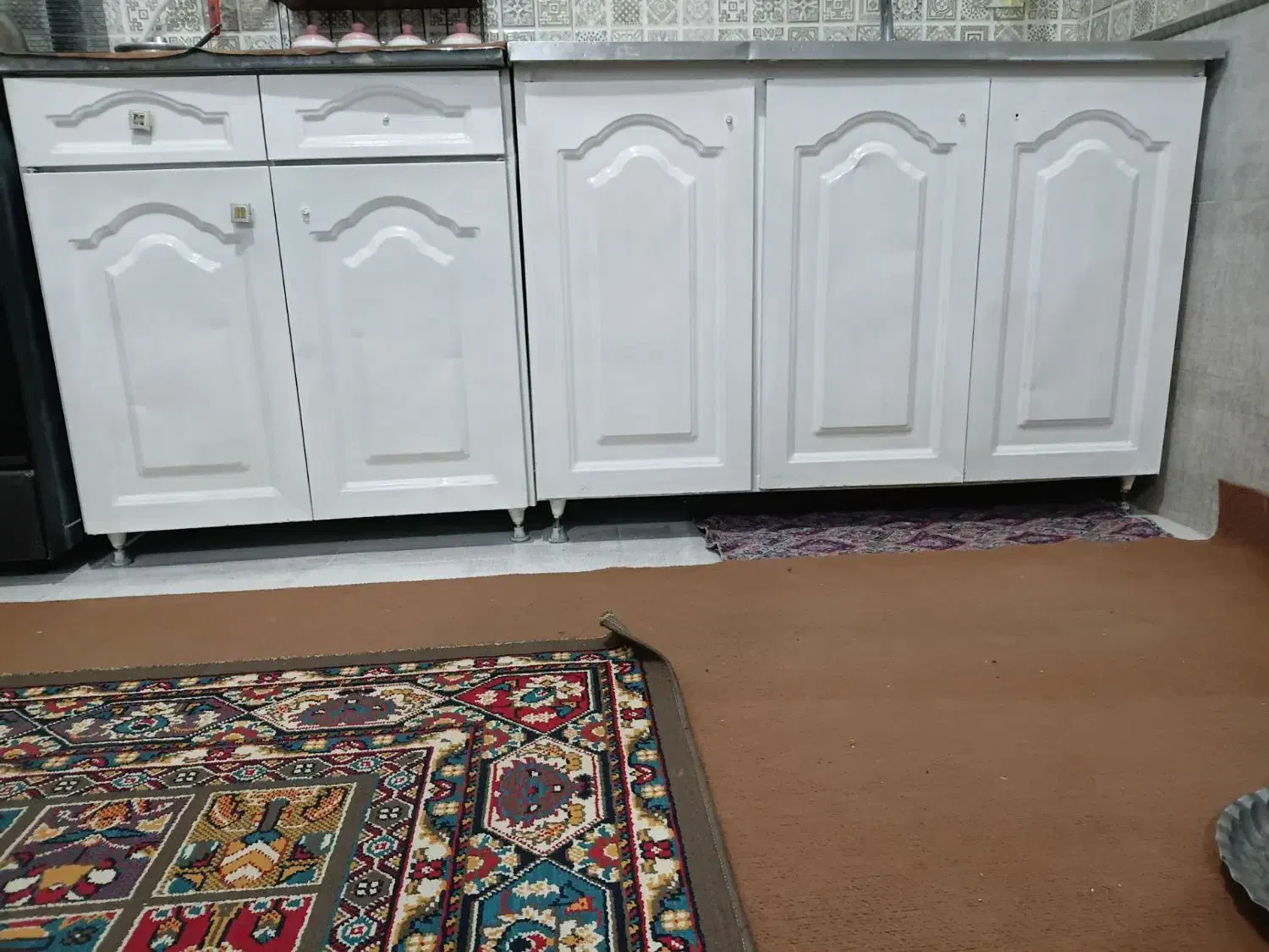 کابینت فلزی ۲متر تمیز|آب‌چکان و نظم‌دهنده ظروف|گمیشان, |دیوار