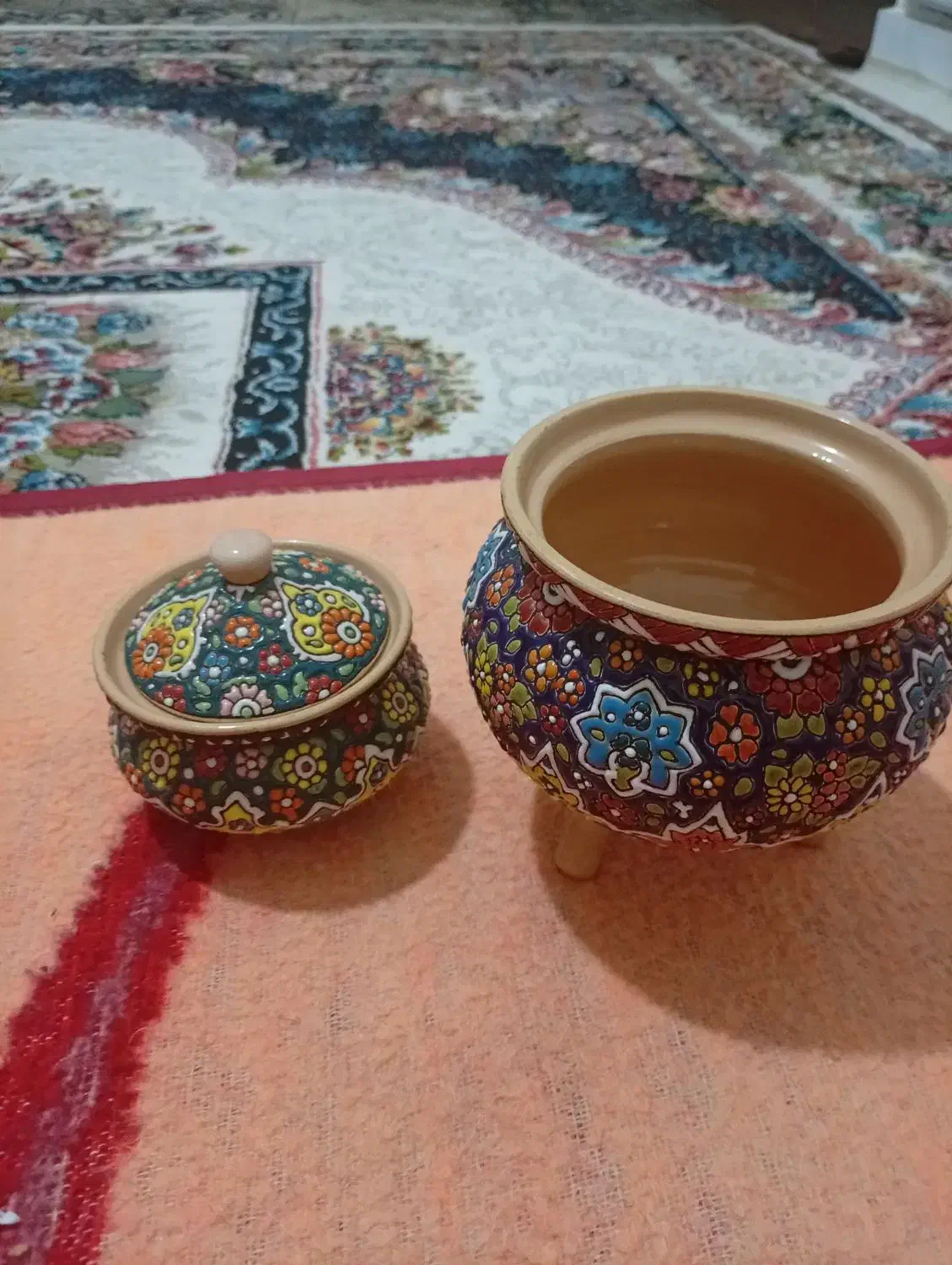 سلام سماور میناکاری|صنایع دستی و سایر لوازم تزئینی|نظرآباد, مسکن مهر نظرآباد|دیوار