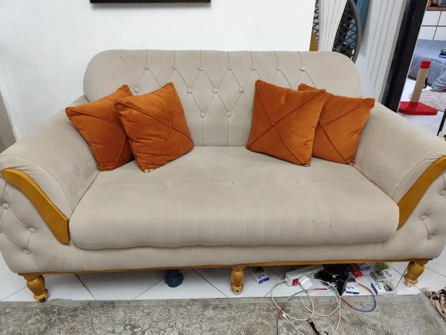 مبل هشت نفره در حد|مبلمان خانگی و میز عسلی|کرج, مهرویلا جنوبی|دیوار