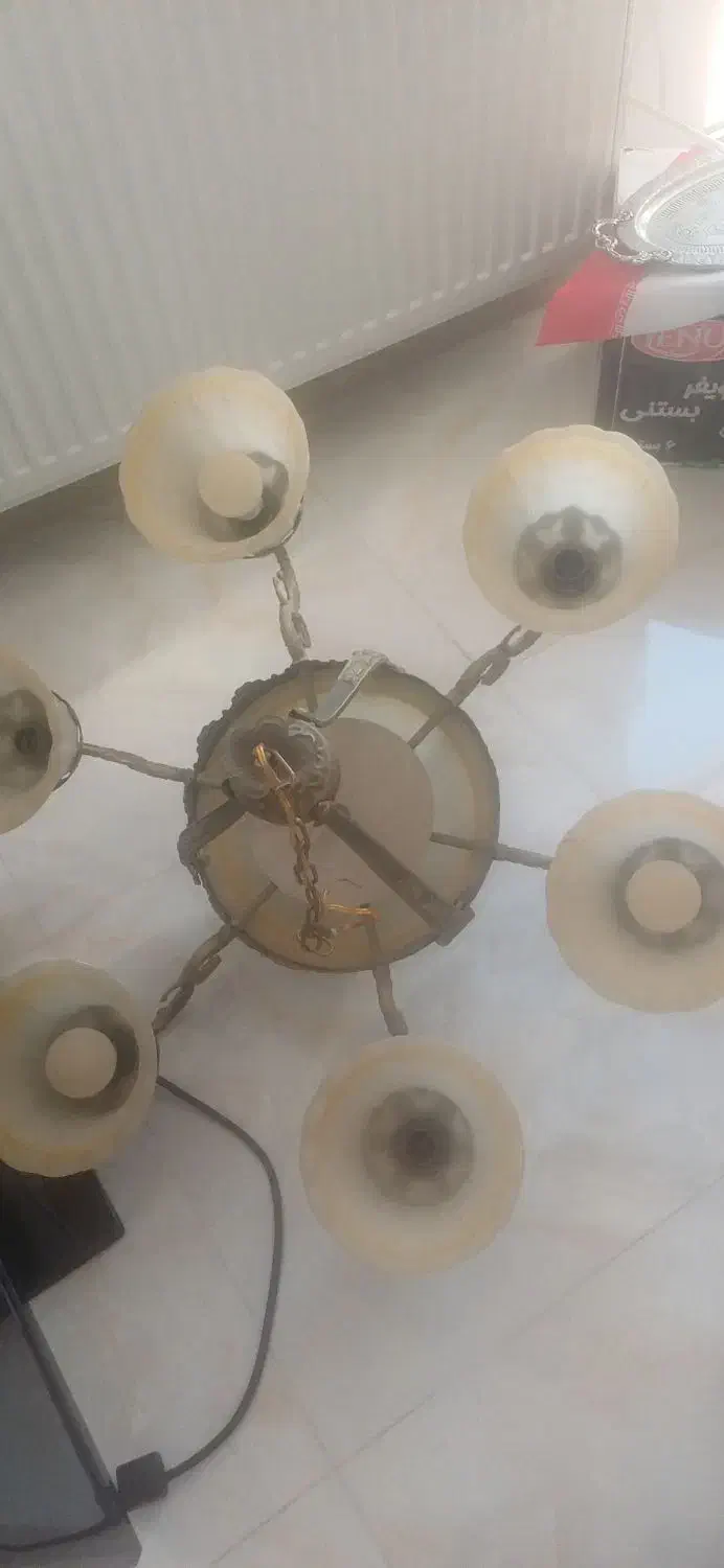 لوستر سقفی|لوستر و چراغ آویز|زرندیه, |دیوار