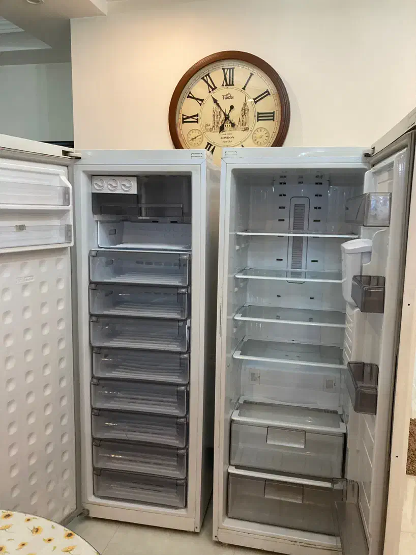 یخچال فریزر دو قلو مخزن آبسردکن الکترو استیل|یخچال و فریزر|مشکین‌دشت, |دیوار