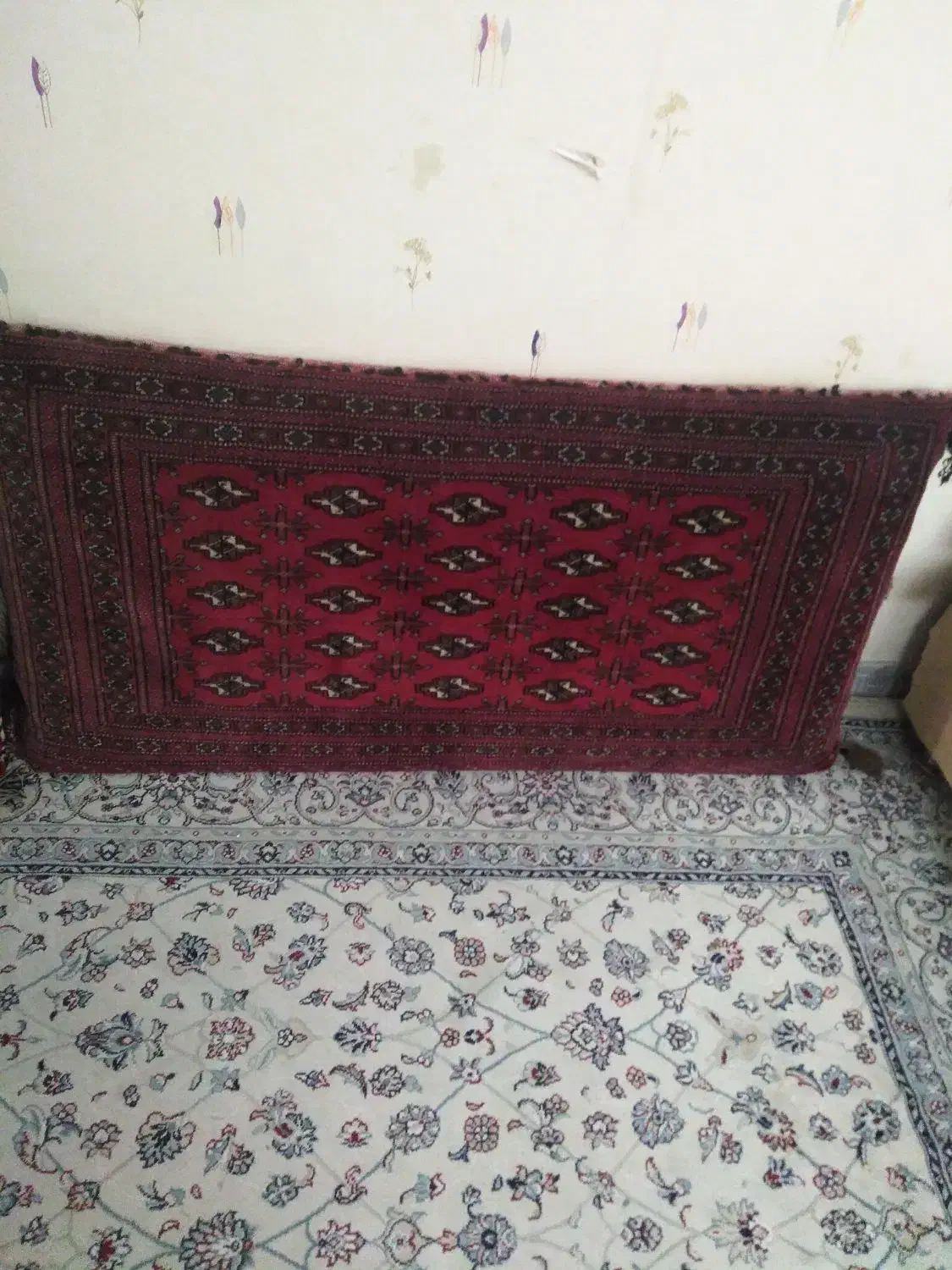 یک جفت پشتی ترکمن کرک دستباف|پشتی|تهران, مجیدیه|دیوار