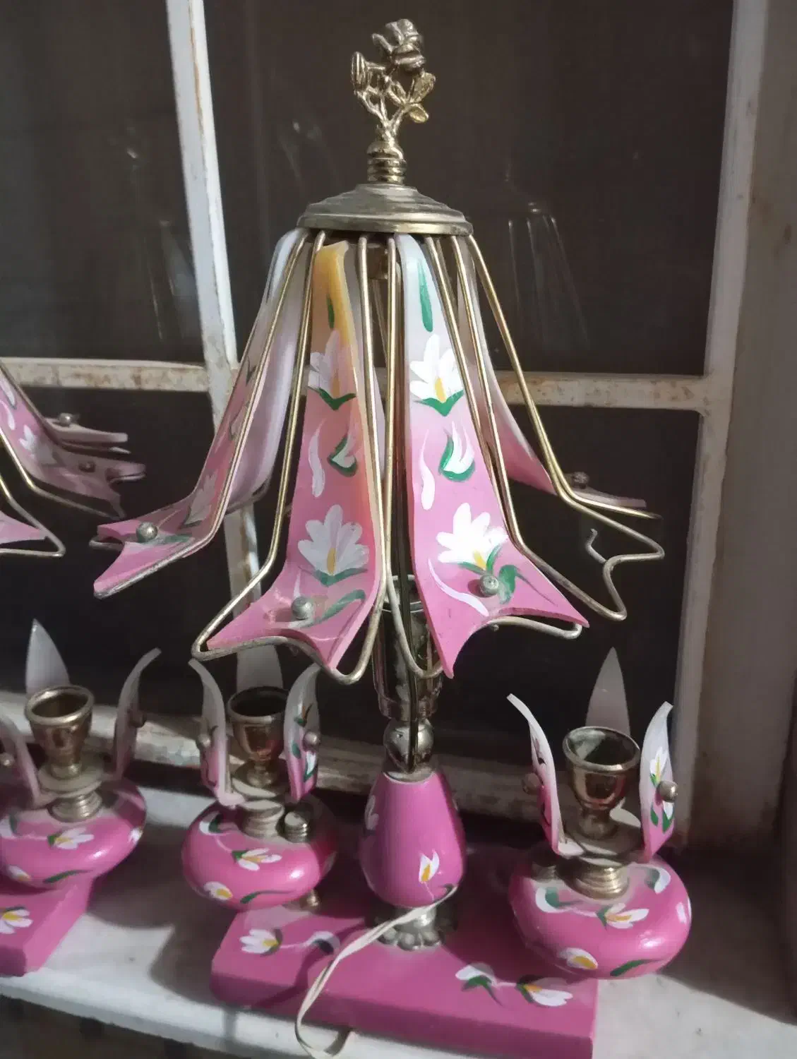 چراغ خواب و ظروف مسی قدیمی عتیقه|چراغ خواب و آباژور|تهران, شهرک ولیعصر شمالی|دیوار