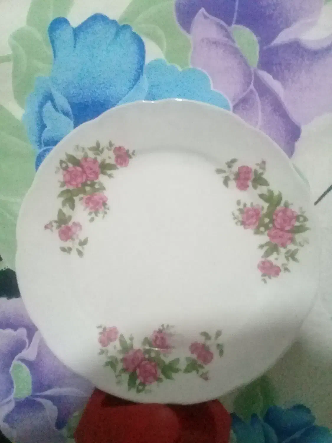 بشقاب گل سرخی اصلی|ظروف سرو و پذیرایی|تهران, وصفنارد|دیوار