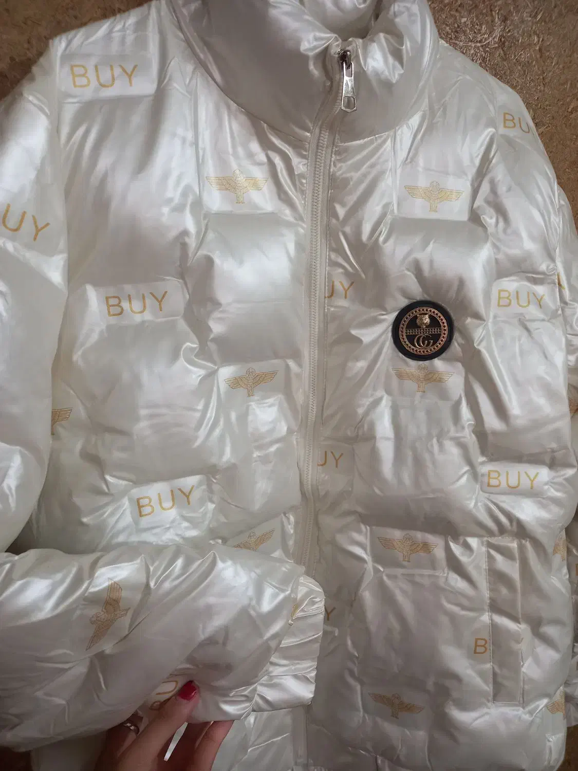 کاپشن براق سفید مدل BUY|لباس|مشهد, شهید رضوی|دیوار