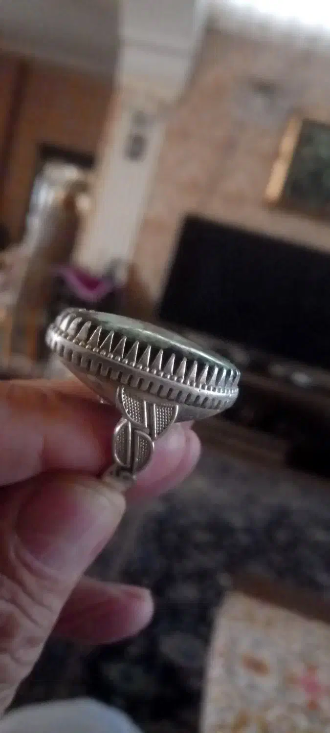 انگشر نقره بانگین فیروزه|جواهرات|شاهرود, |دیوار