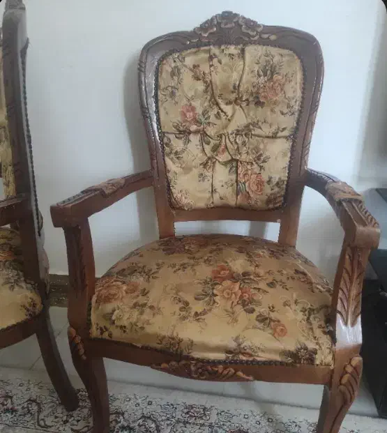 مبل هفت نفره چوبی|مبلمان خانگی و میز عسلی|آزادشهر, |دیوار