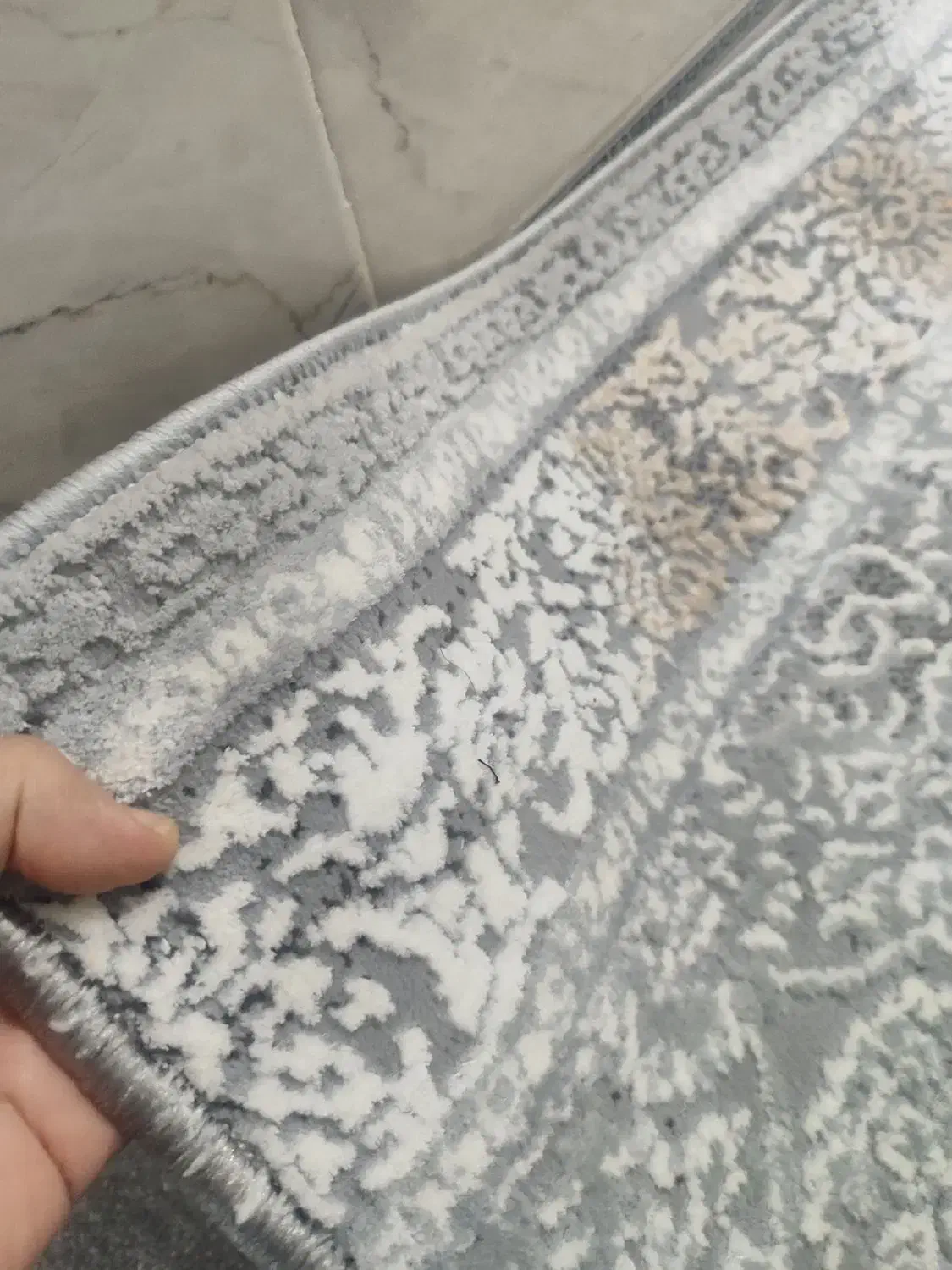 فرش ترک اصل رنگ طوسی نونو|فرش|کرمانشاه, |دیوار