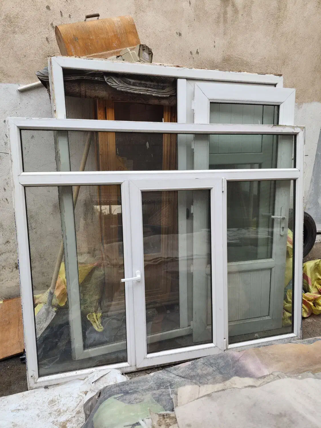 پنجره دو جداره upvc وین تک در حد نو|مصالح و تجهیزات ساختمان|آفتاب, |دیوار