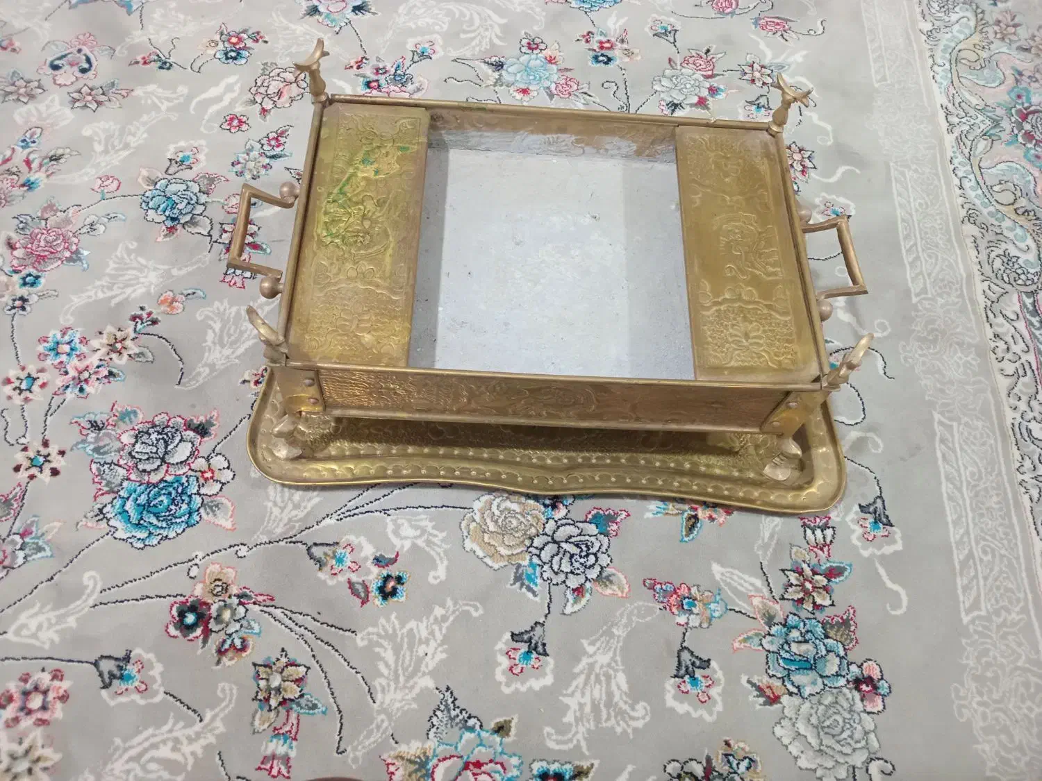 منقل برنجی عتیقه نو نو|کلکسیون اشیاء عتیقه|محمدشهر, ولدآباد|دیوار