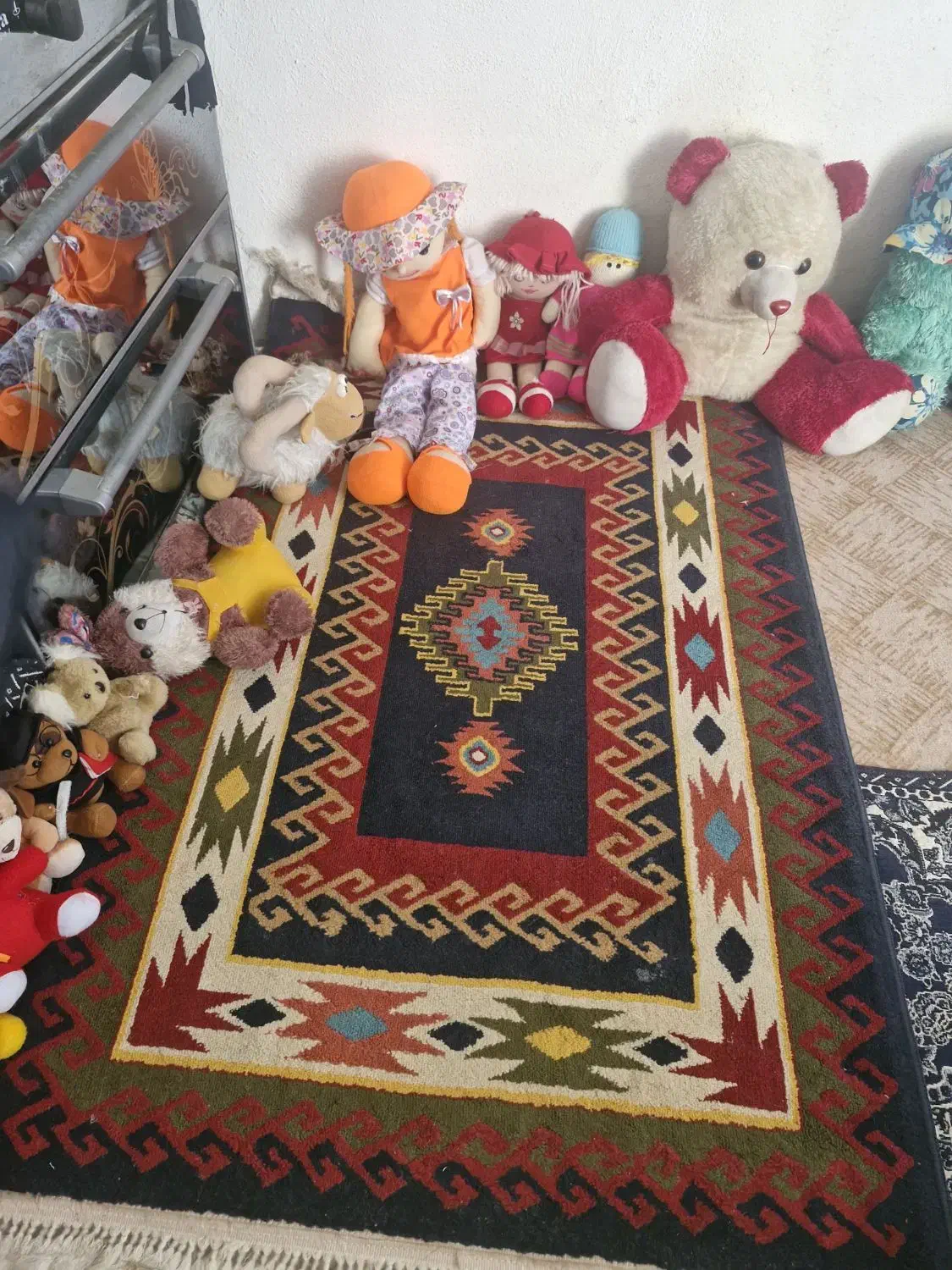 ۴تکه فرش|گلیم، جاجیم، گبه|یاسوج, |دیوار