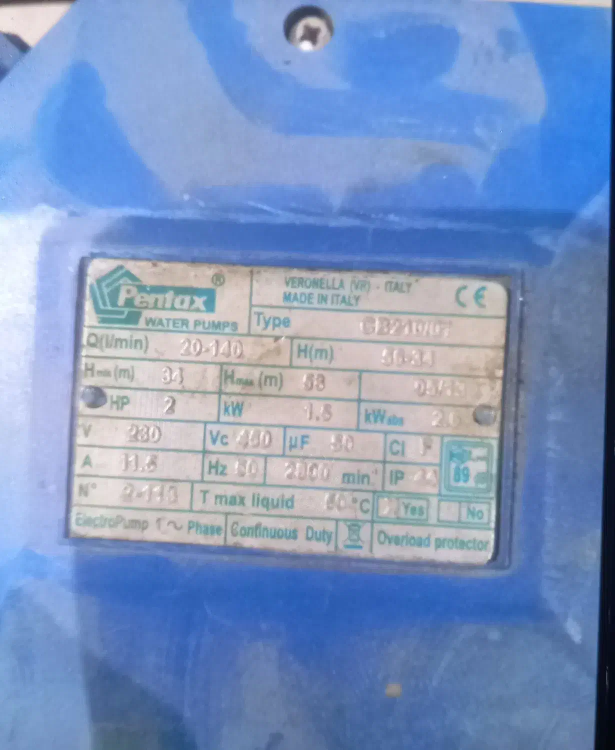 پایه تانکر اب ۲۰۰۰لیتری وپمپ اب ۲اسب|مصالح و تجهیزات ساختمان|چهارباغ, |دیوار