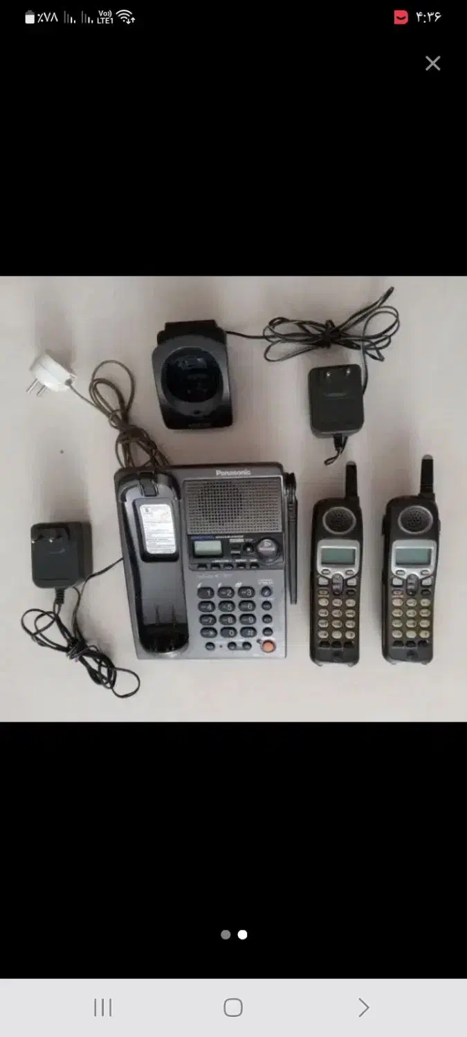 گوشی تلفن بی سیم پاناسونیک اصل|تلفن رومیزی|نجف‌آباد, شریعتی غربی|دیوار