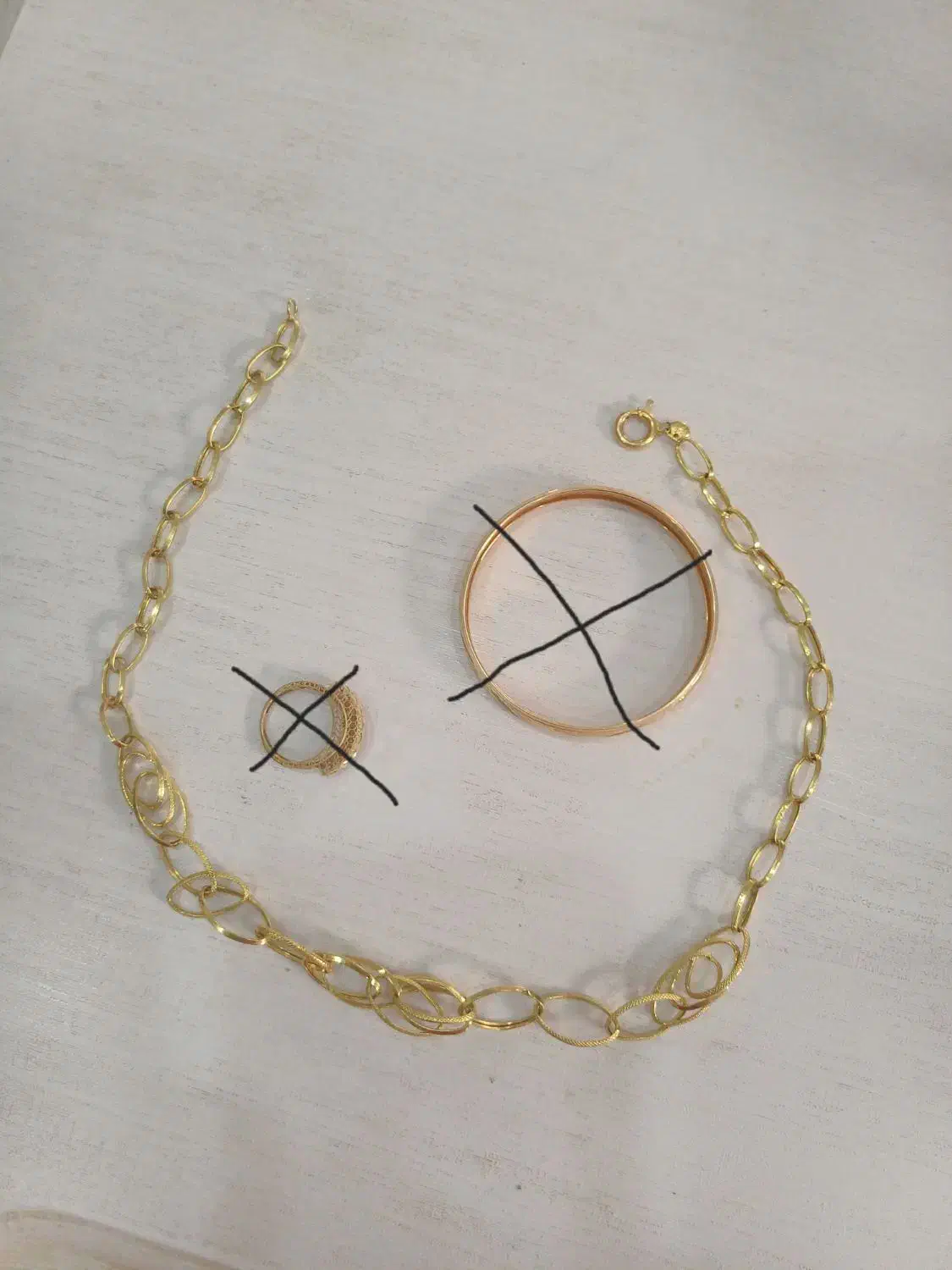 گردنبند طلا دو درصد روی تابلو|جواهرات|قوچان, |دیوار