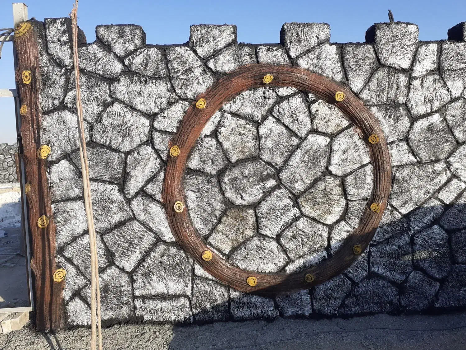 سیمان بری طرح سنگ و چوب نقدواقساط|خدمات پیشه و مهارت|پیر بکران, |دیوار