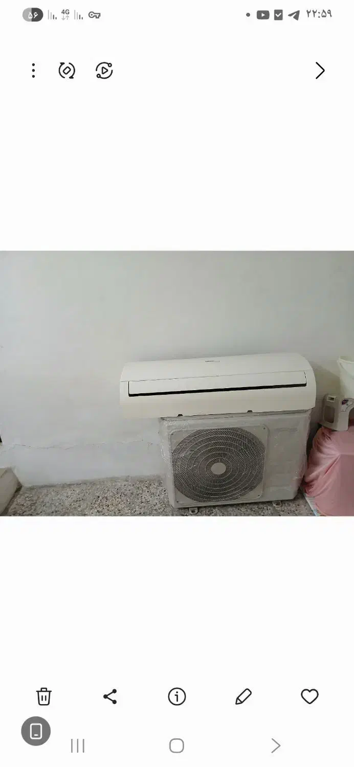 اسپلیت  ۲۴۰۰۰ جنرال گلد|کولر گازی و فن‌کوئل|رشت, سعدی (تختی)|دیوار