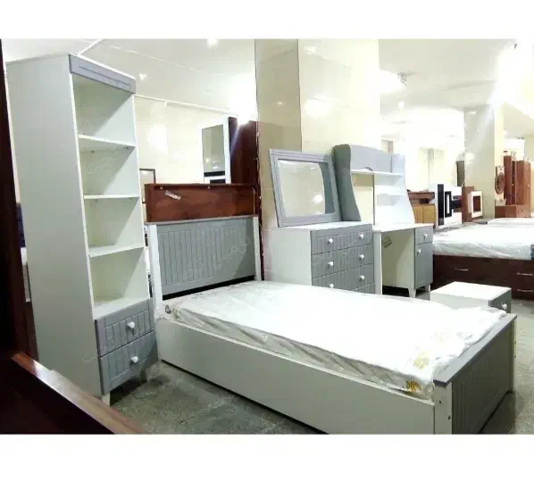 تخت جوان سهند سفید طوسی کد 745|تخت و سرویس خواب|زنجان, |دیوار