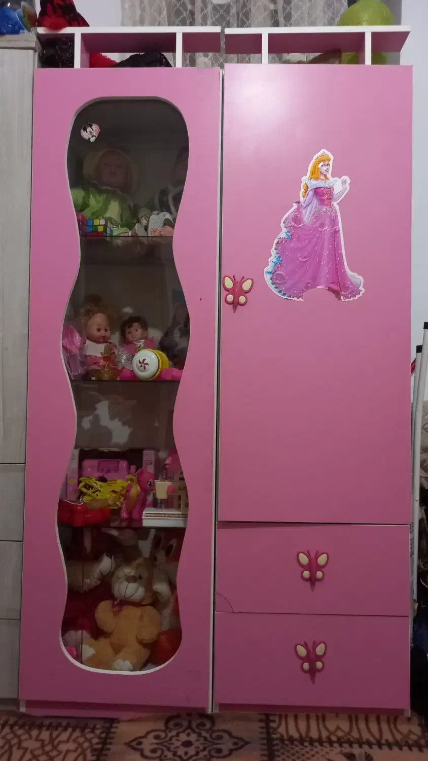 کمدبچه ودراورچهارکشوبااینه|اسباب و اثاث بچه|زنجان, |دیوار