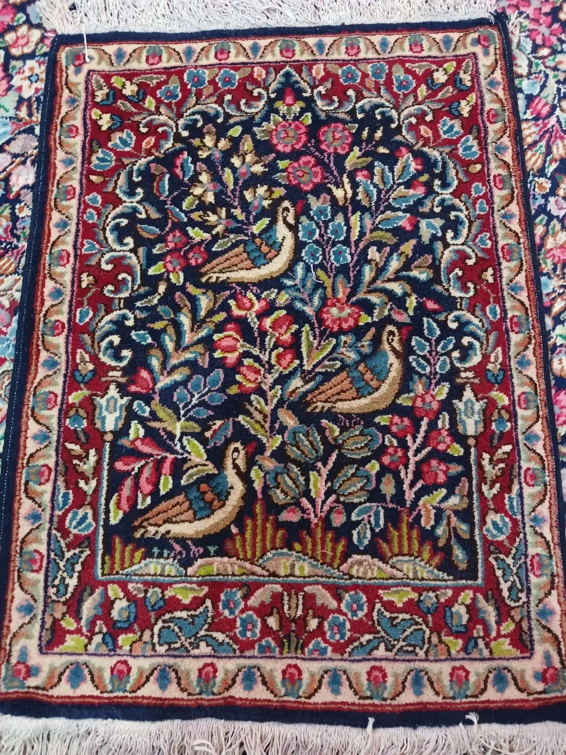 سه تاقالیچه دستباف طرح ۳کبک|فرش|کرمان, |دیوار